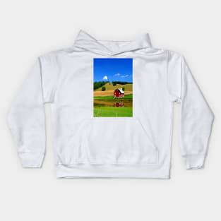 Red Barn - Marlington, WV Kids Hoodie